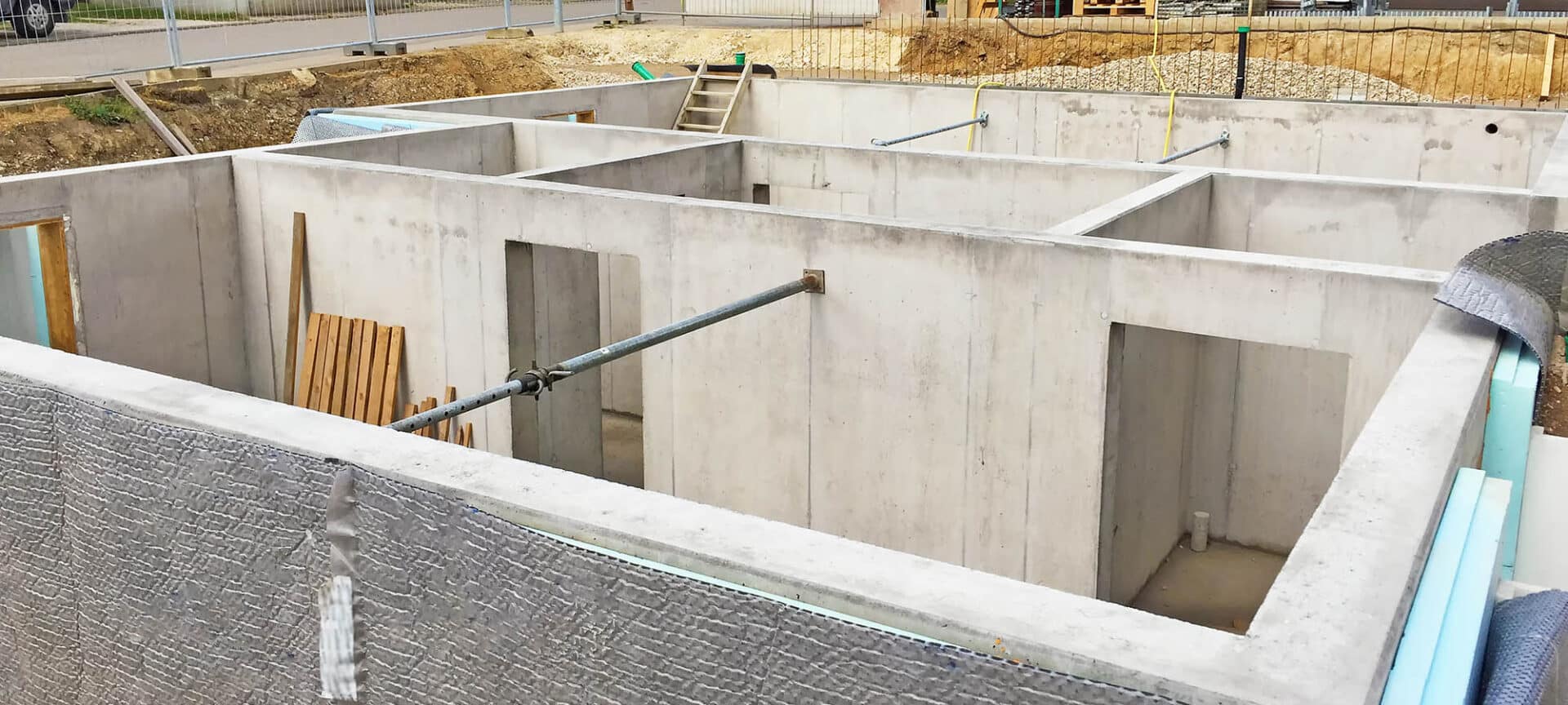 Keller eines neubaus